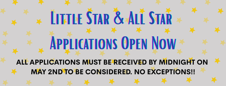 Little Stars & All Stars Applications Now Open